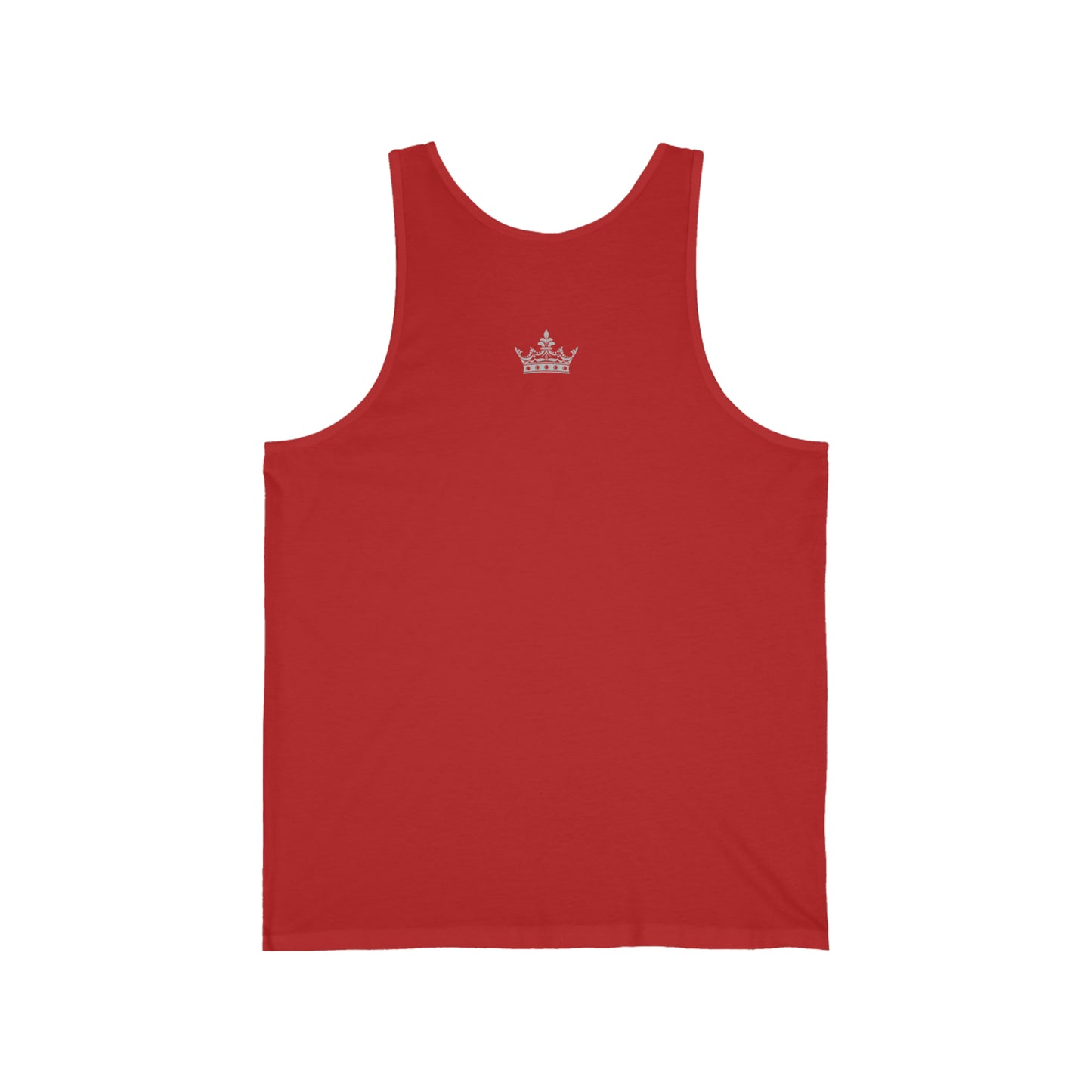 Badass Queen with silver logo Unisex Jersey Tank