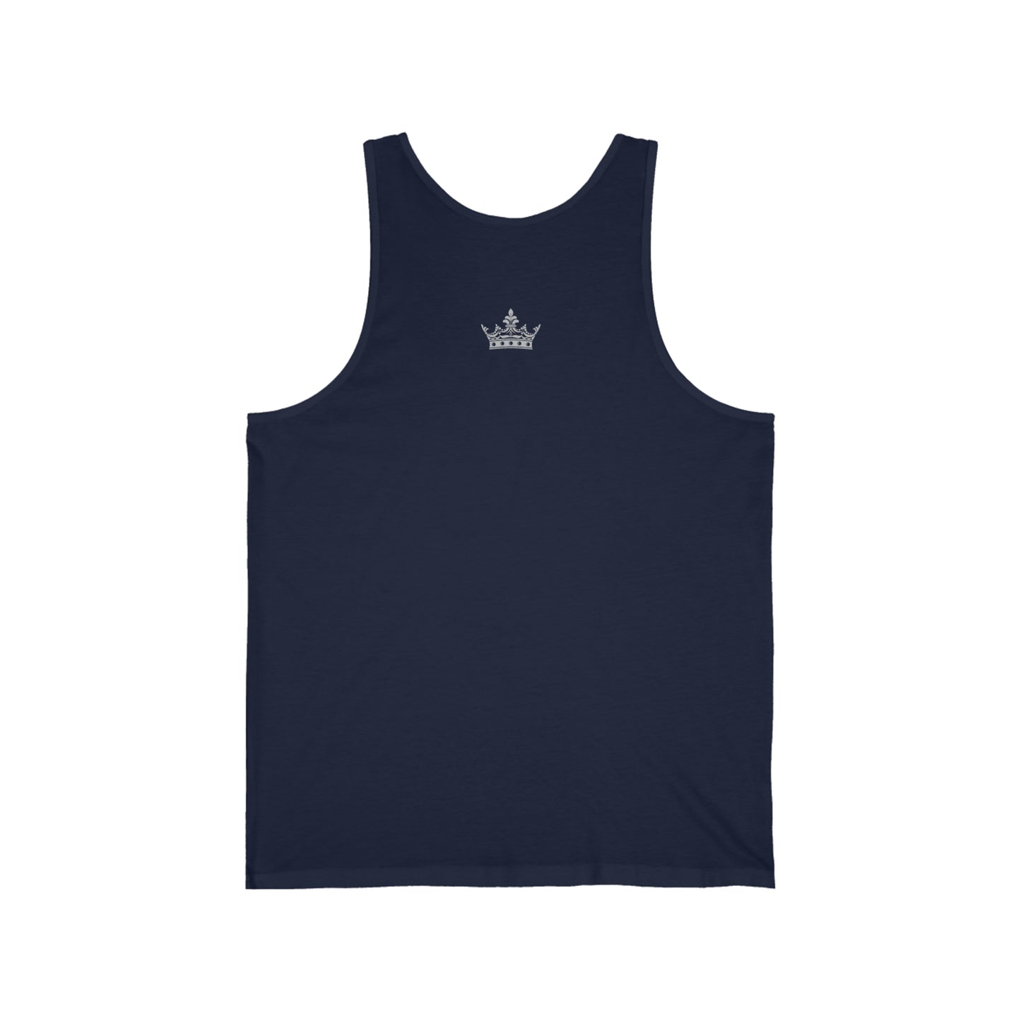 Badass Queen with silver logo Unisex Jersey Tank