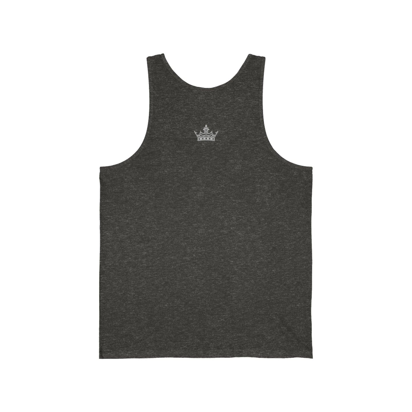 Badass Queen with silver logo Unisex Jersey Tank
