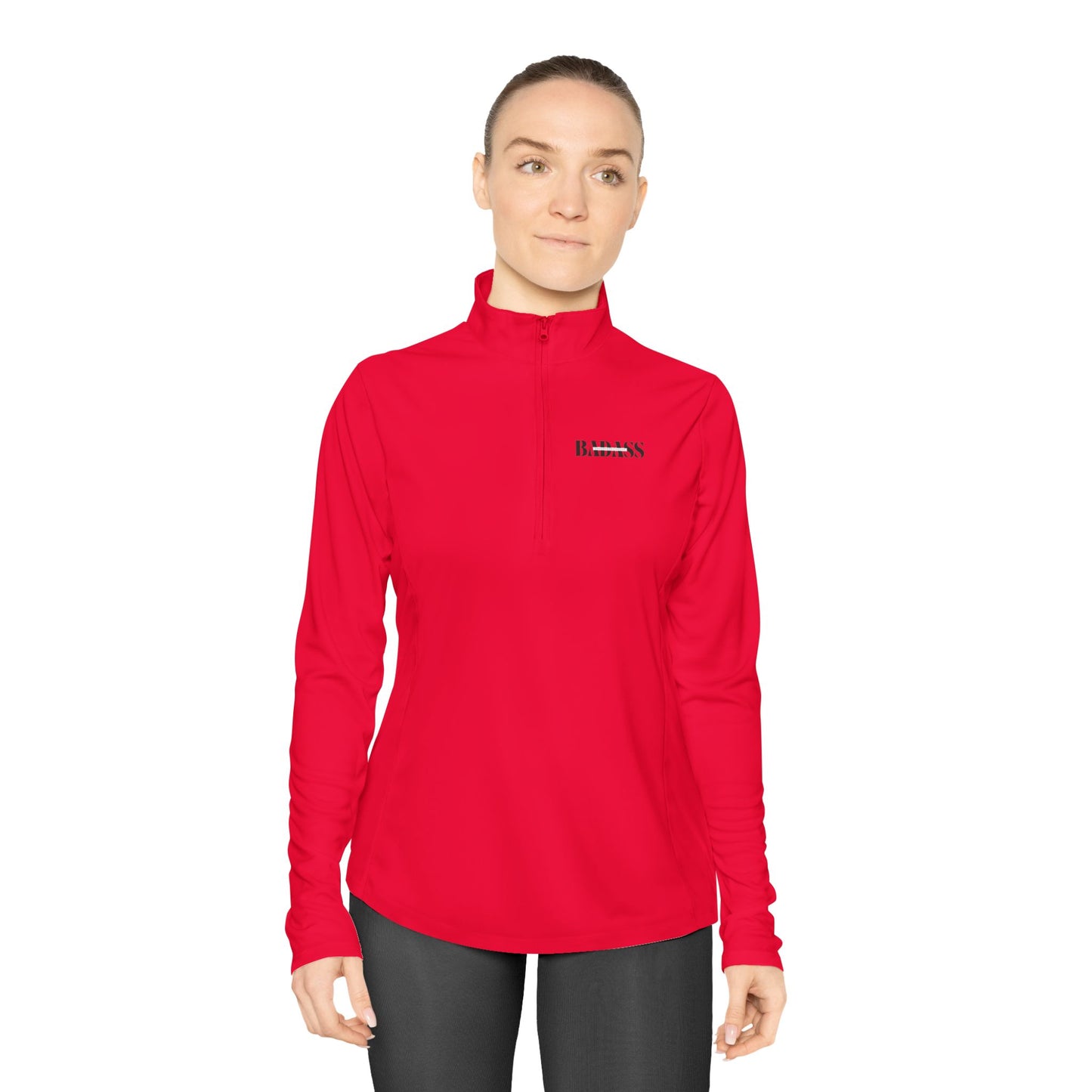 Unapologetically Badass Ladies Quarter-Zip Pullover