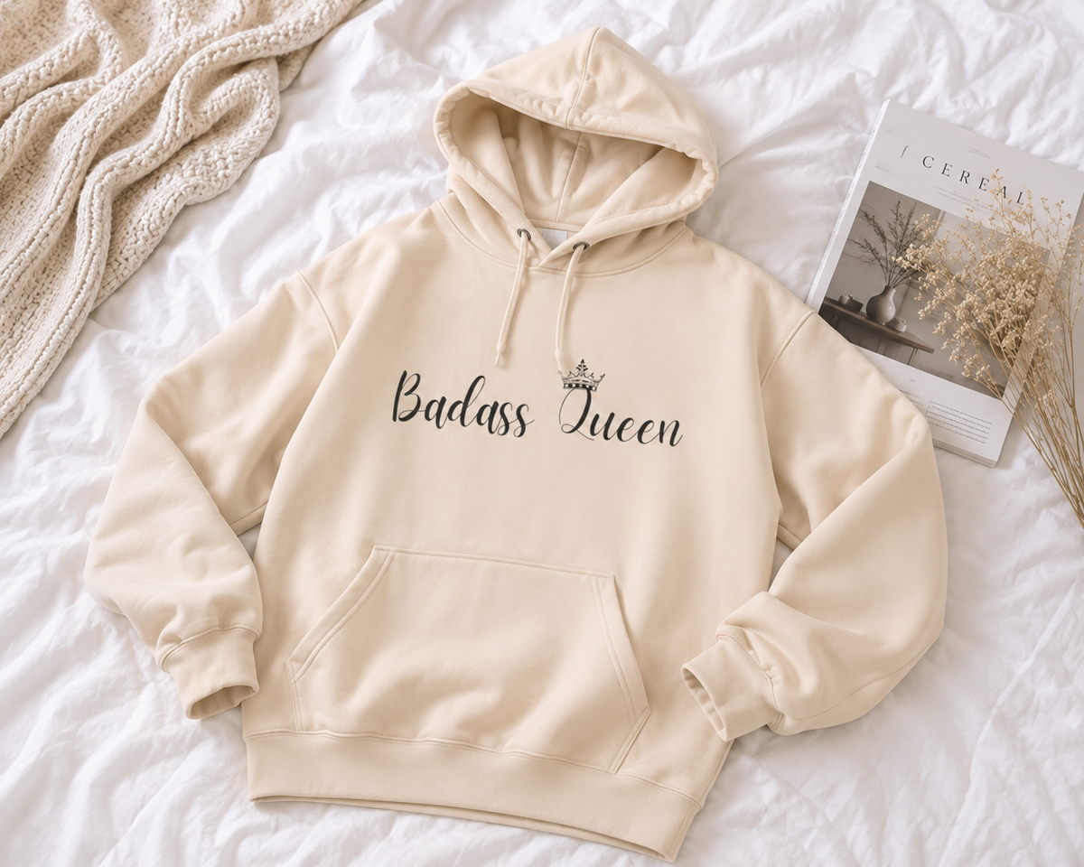 Badass Queen Three-Panel Fleece Hoodie