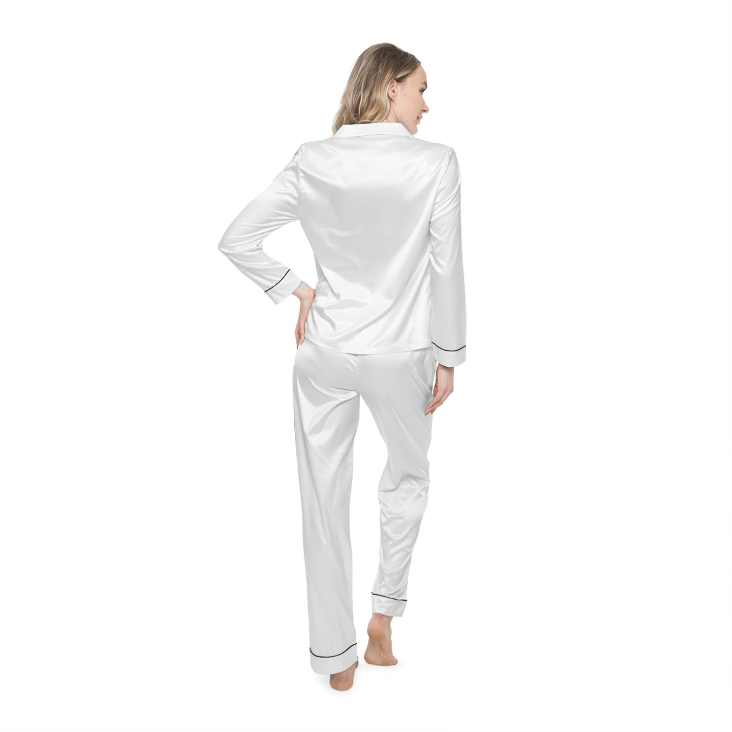 Badass Queen Women's Satin Pajamas Set - Luxurious Comfort for Sleep and Lounging