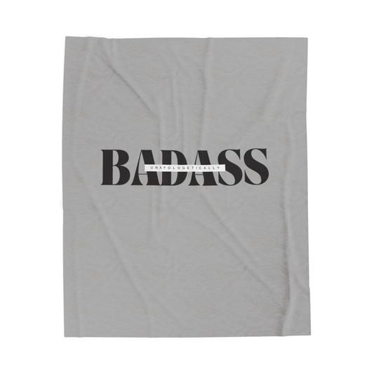 Badass Velveteen Plush Blanket, Cozy Throw for Adults, Birthday Gift, Home Decor, Perfect for Relaxation and Cozy Nights