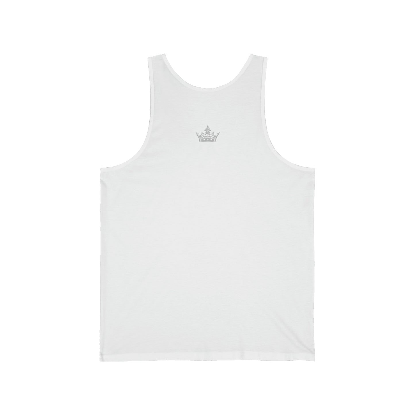 Badass Queen with silver logo Unisex Jersey Tank
