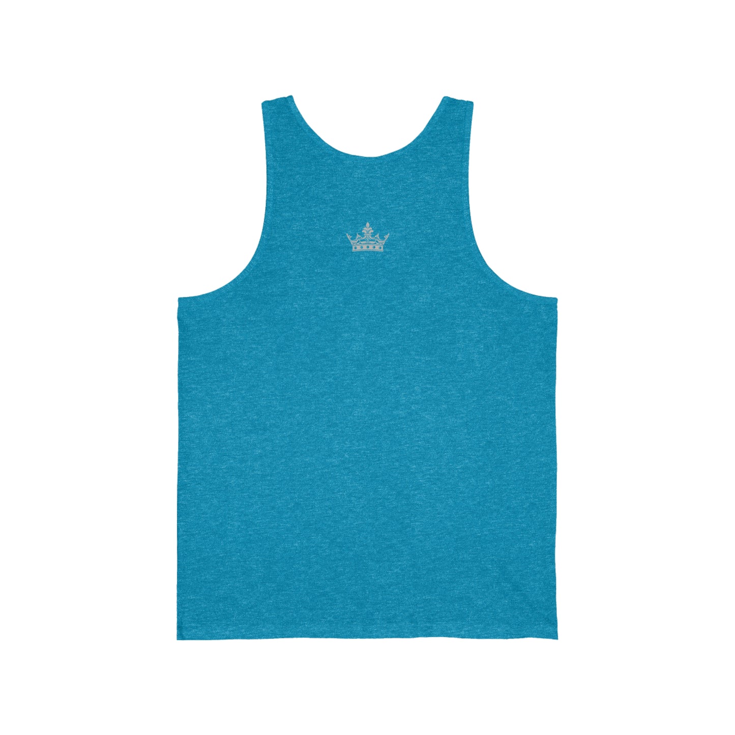 Badass Queen with silver logo Unisex Jersey Tank