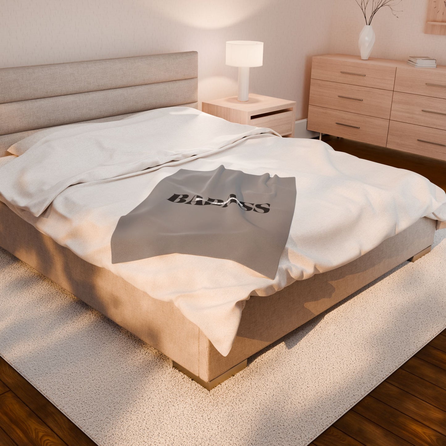 Badass Velveteen Plush Blanket, Cozy Throw for Adults, Birthday Gift, Home Decor, Perfect for Relaxation and Cozy Nights