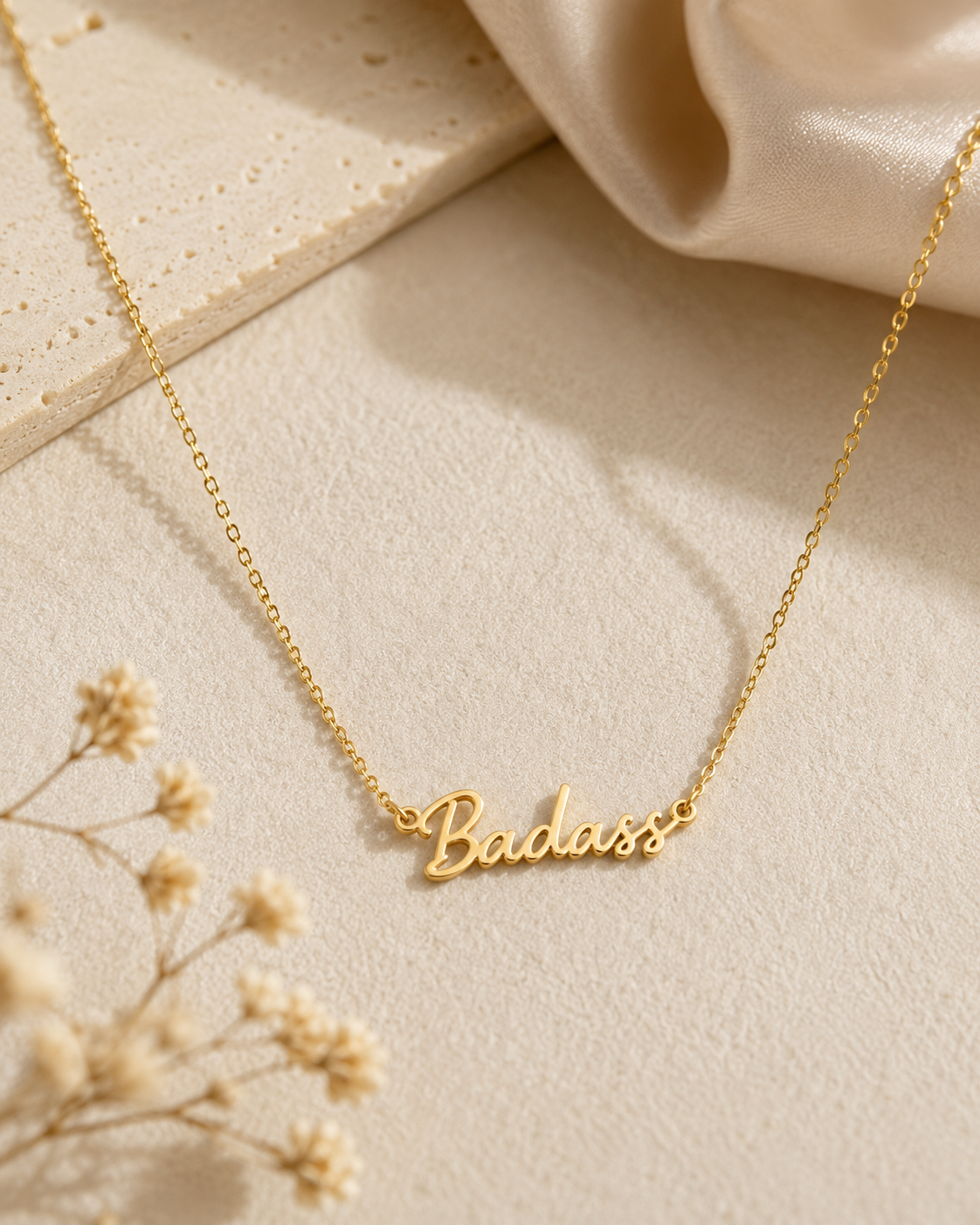 Badass Necklace (available in silver or gold)