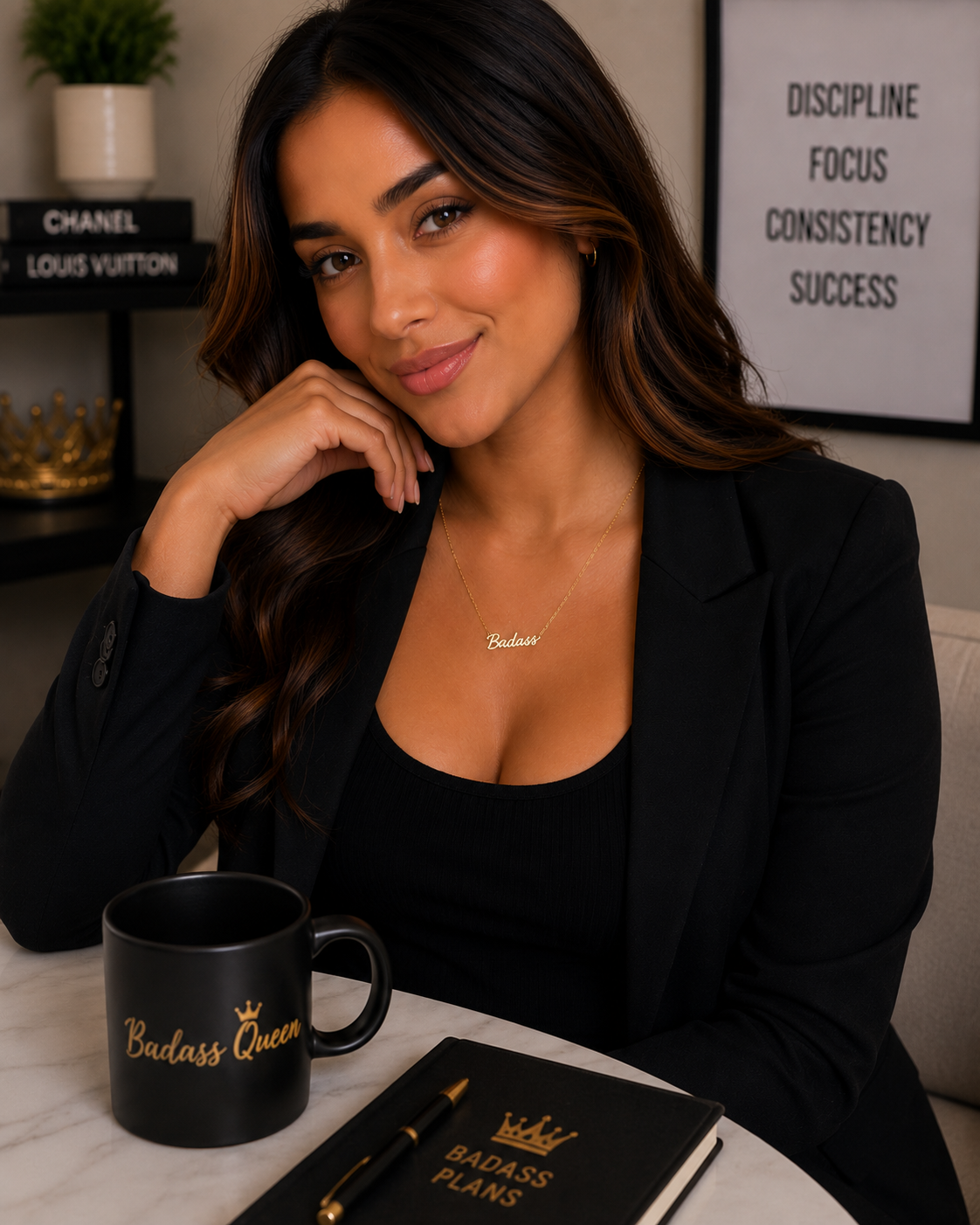 Badass Necklace (available in silver or gold)
