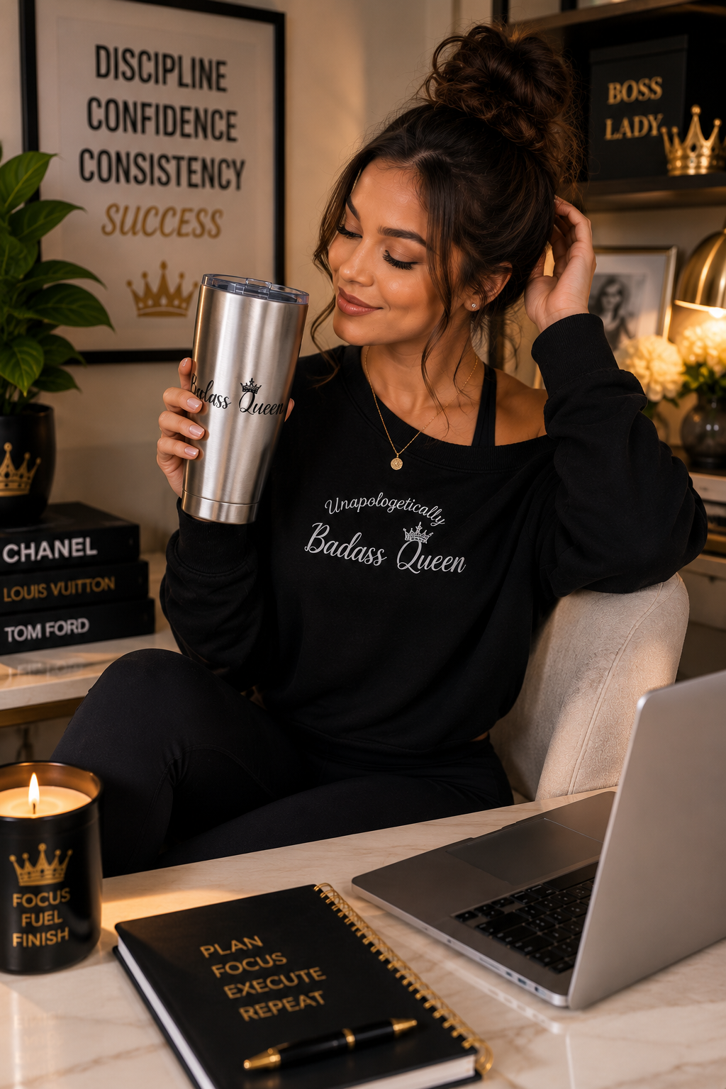 Badass Queen 20oz Stainless Steel Tumbler