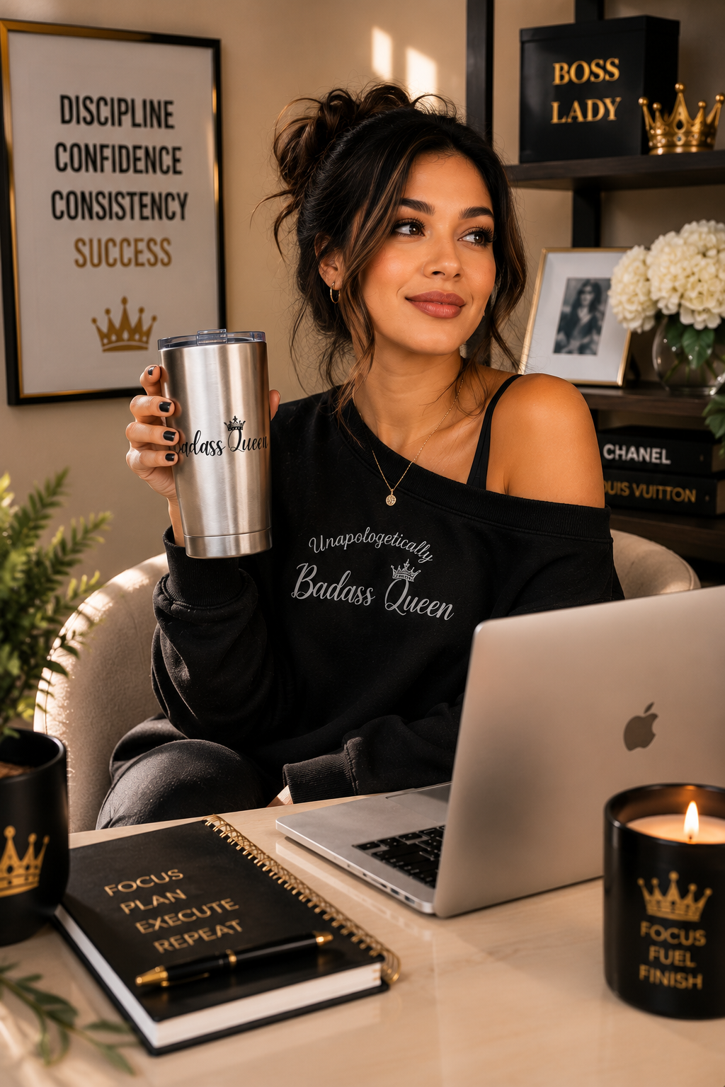 Badass Queen 20oz Stainless Steel Tumbler