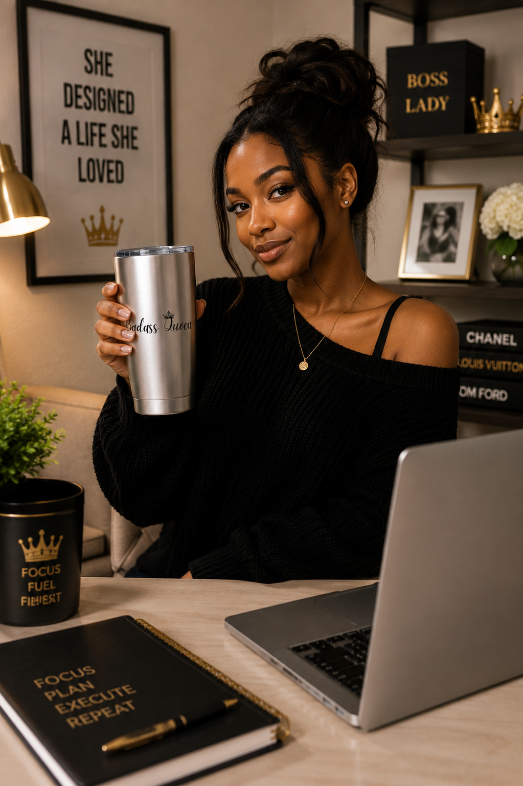 Badass Queen 20oz Stainless Steel Tumbler
