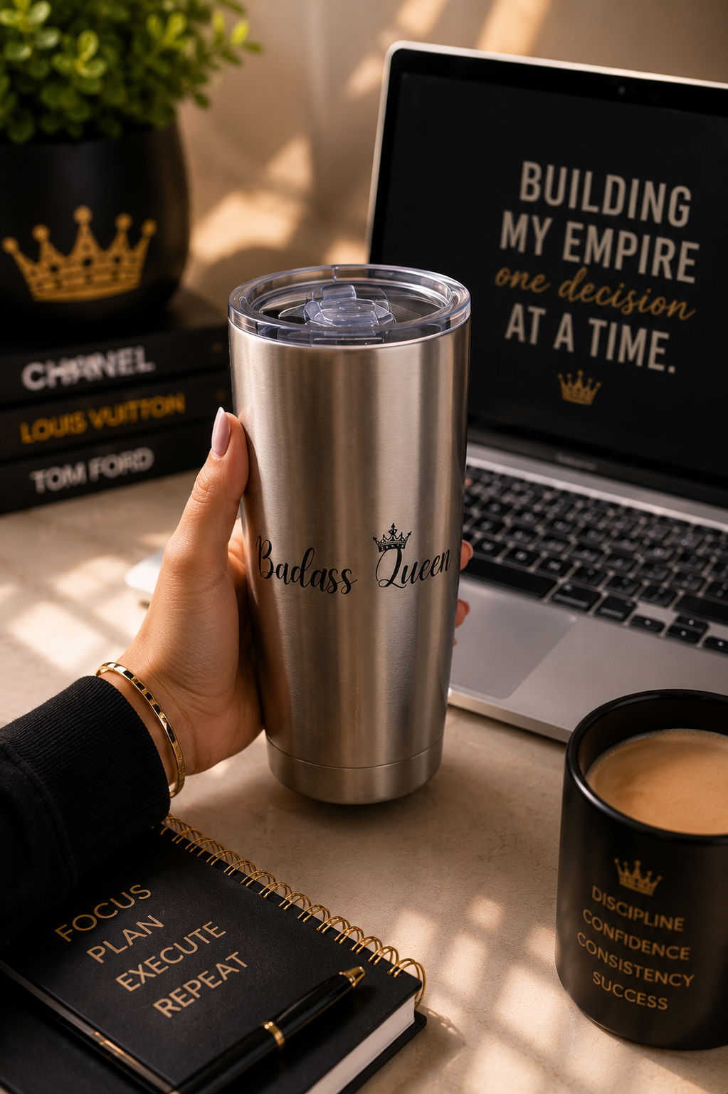 Badass Queen 20oz Stainless Steel Tumbler