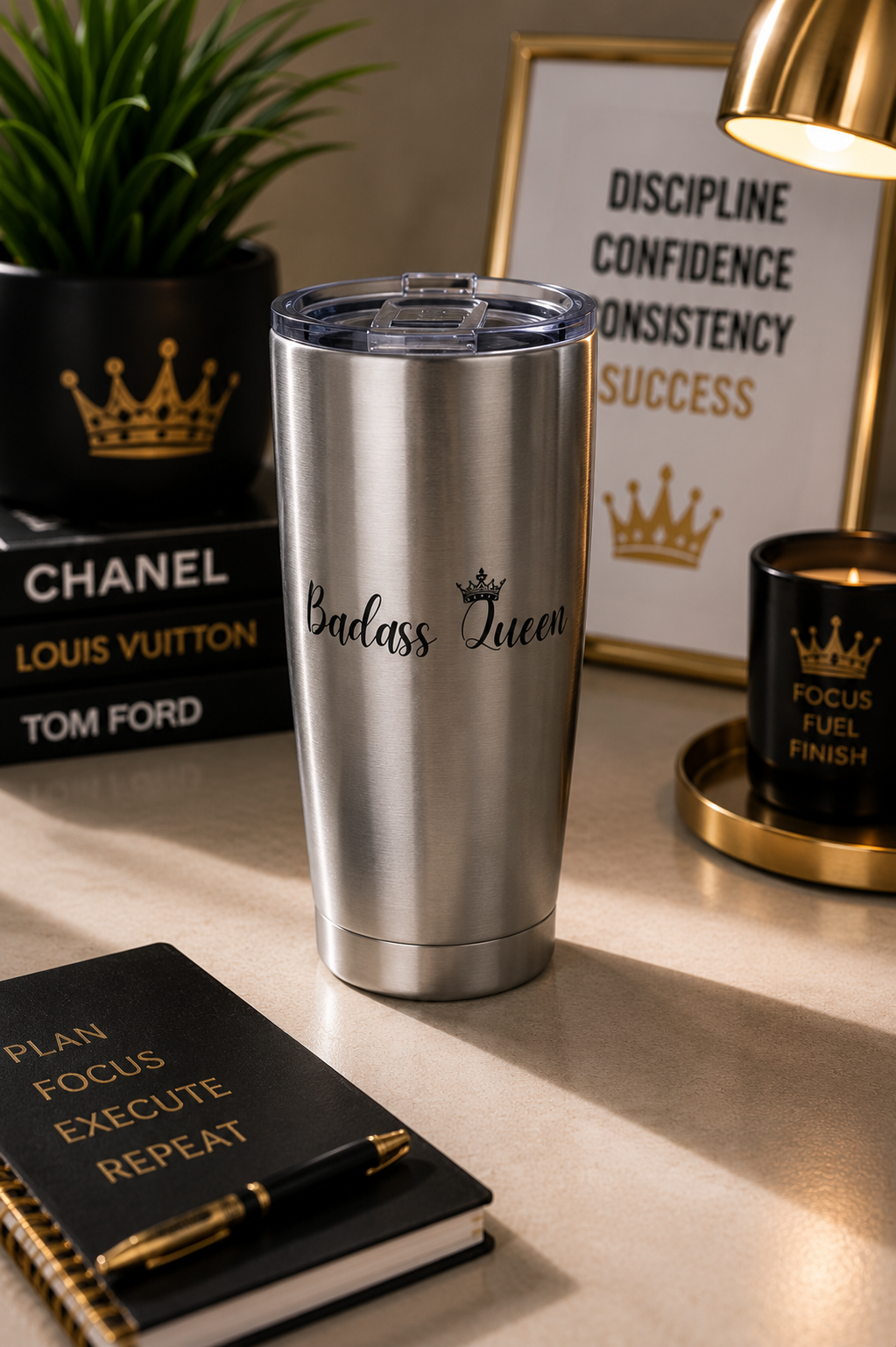 Badass Queen 20oz Stainless Steel Tumbler