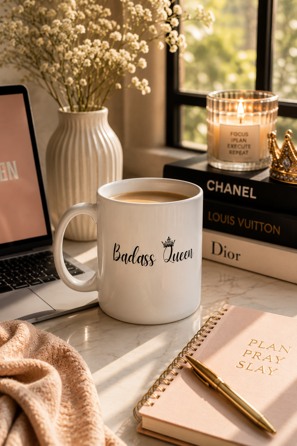 Badass Queen Ceramic Mug 15oz