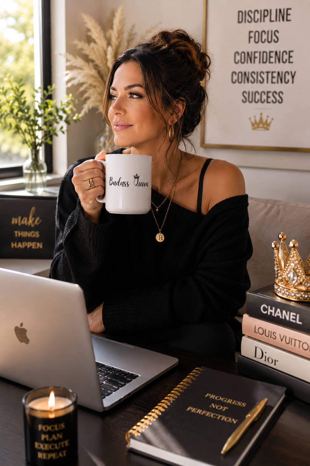 Badass Queen Ceramic Mug 15oz