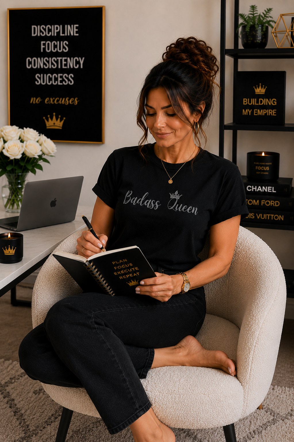 Badass Queen Heavy Cotton Tee