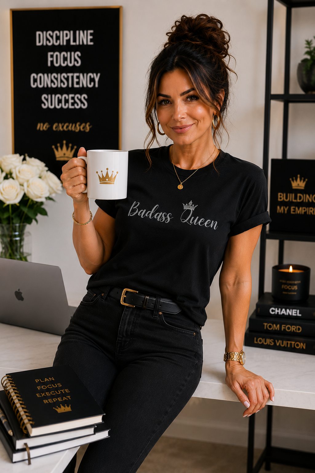 Badass Queen Heavy Cotton Tee