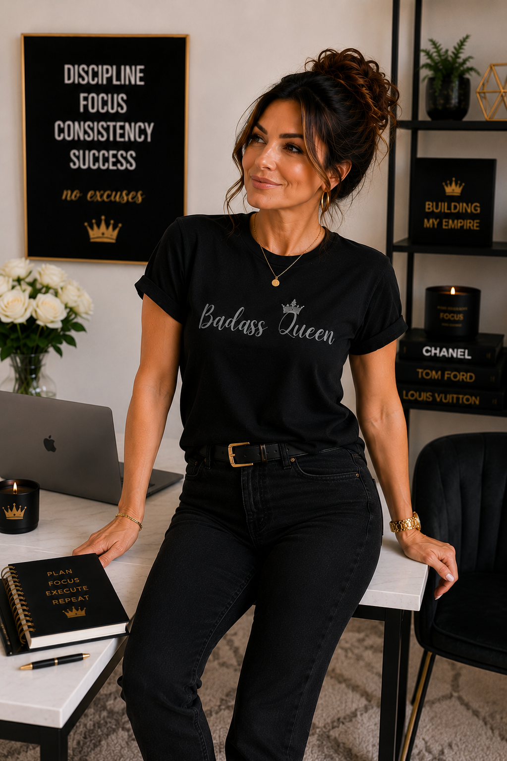 Badass Queen Heavy Cotton Tee