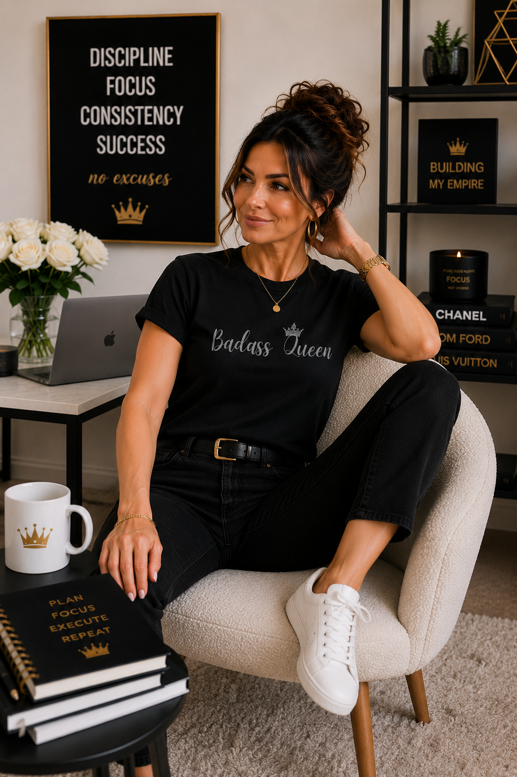 Badass Queen Heavy Cotton Tee