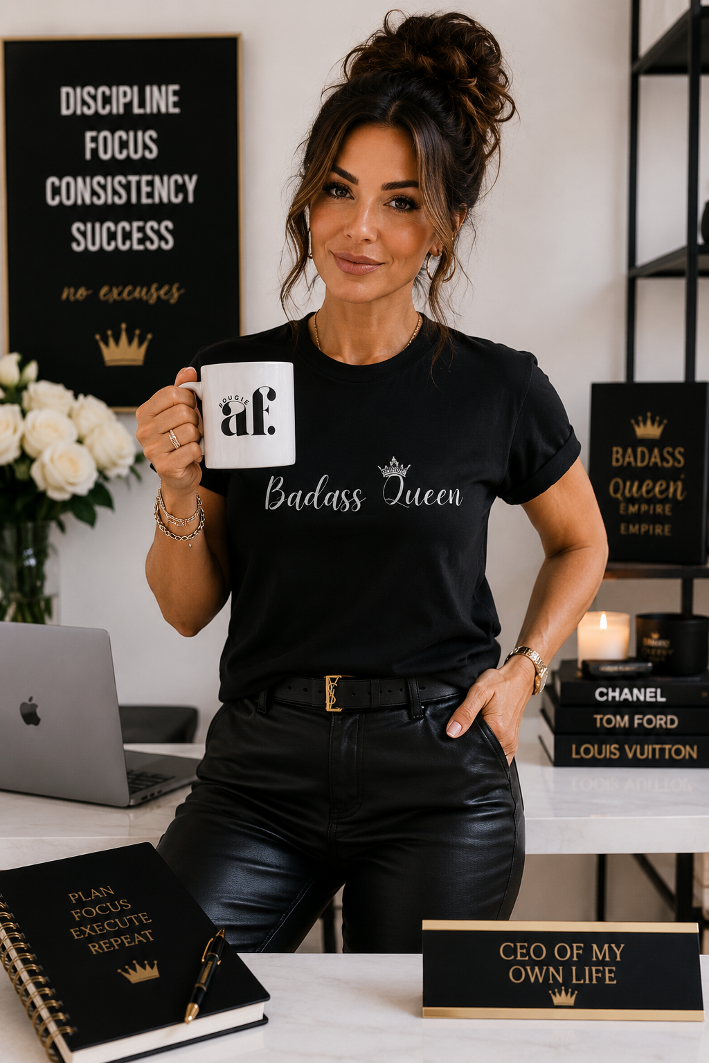 Badass Queen Heavy Cotton Tee