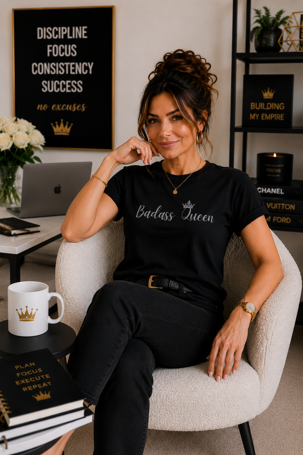 Badass Queen Heavy Cotton Tee