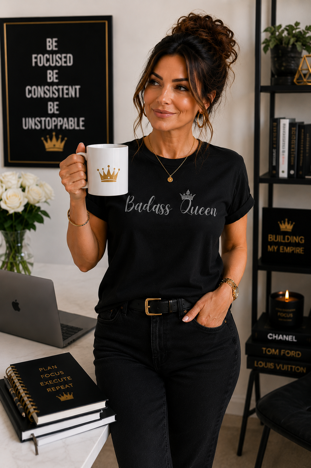 Badass Queen Heavy Cotton Tee