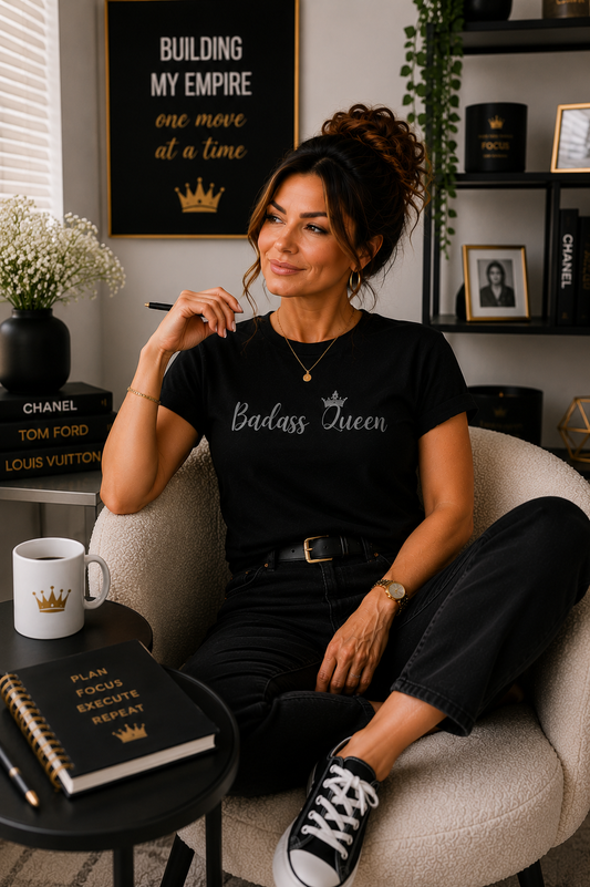 Badass Queen Heavy Cotton Tee