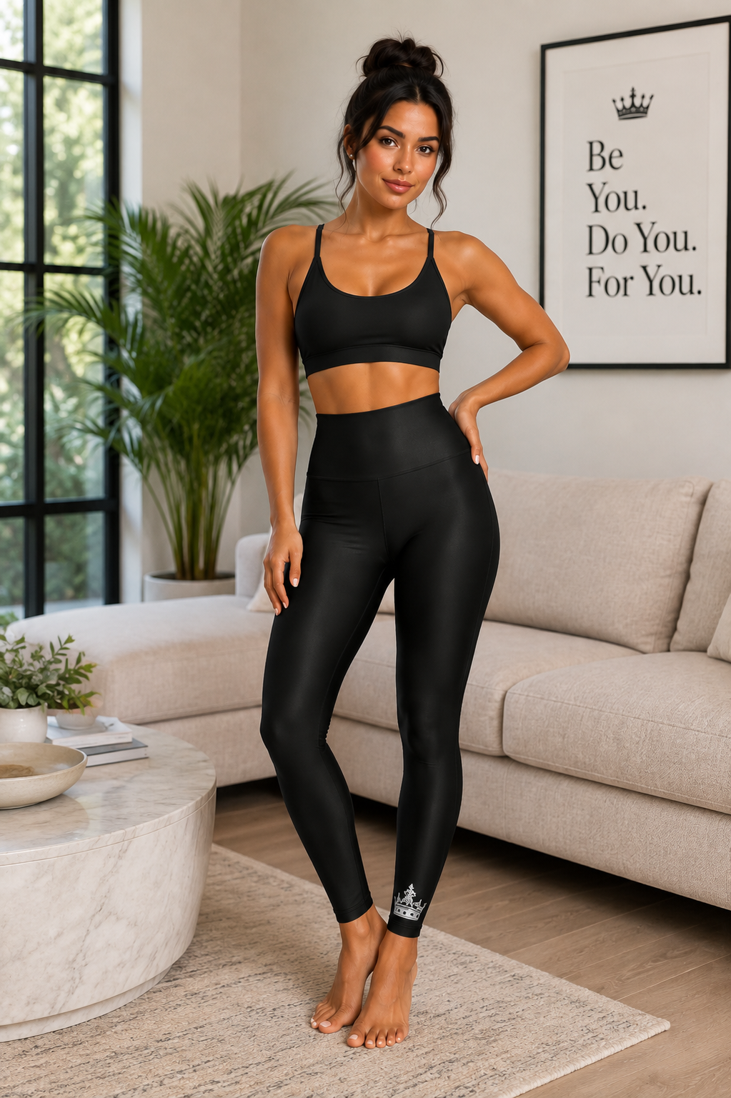 Badass Queen High Waisted Yoga Leggings