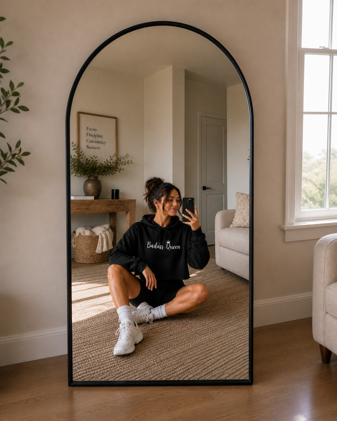 Badass Queen Crop Hoodie