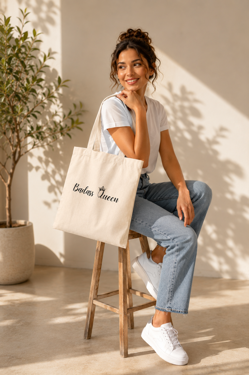 Badass Queen Tote Bag