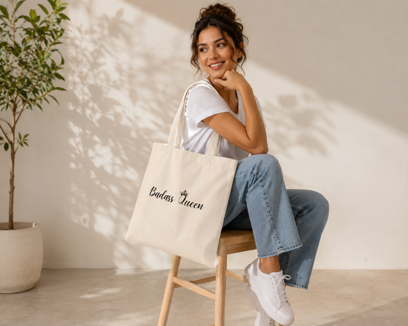 Badass Queen Tote Bag
