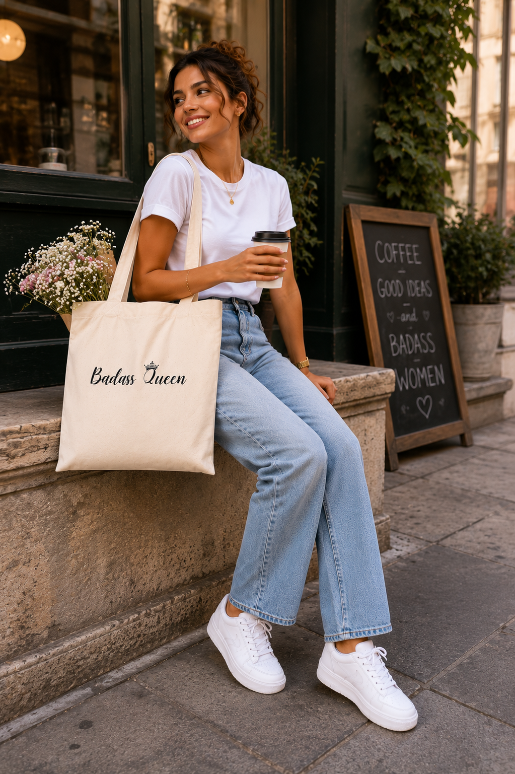 Badass Queen Tote Bag