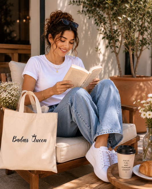 Badass Queen Tote Bag