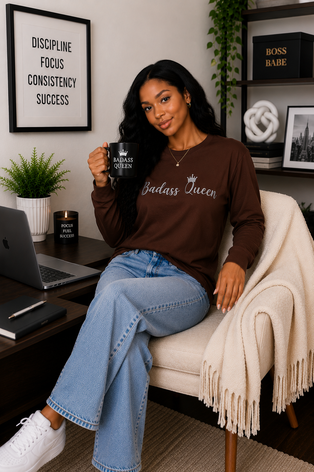 Badass Queen Unisex Ultra Cotton Long Sleeve Tee