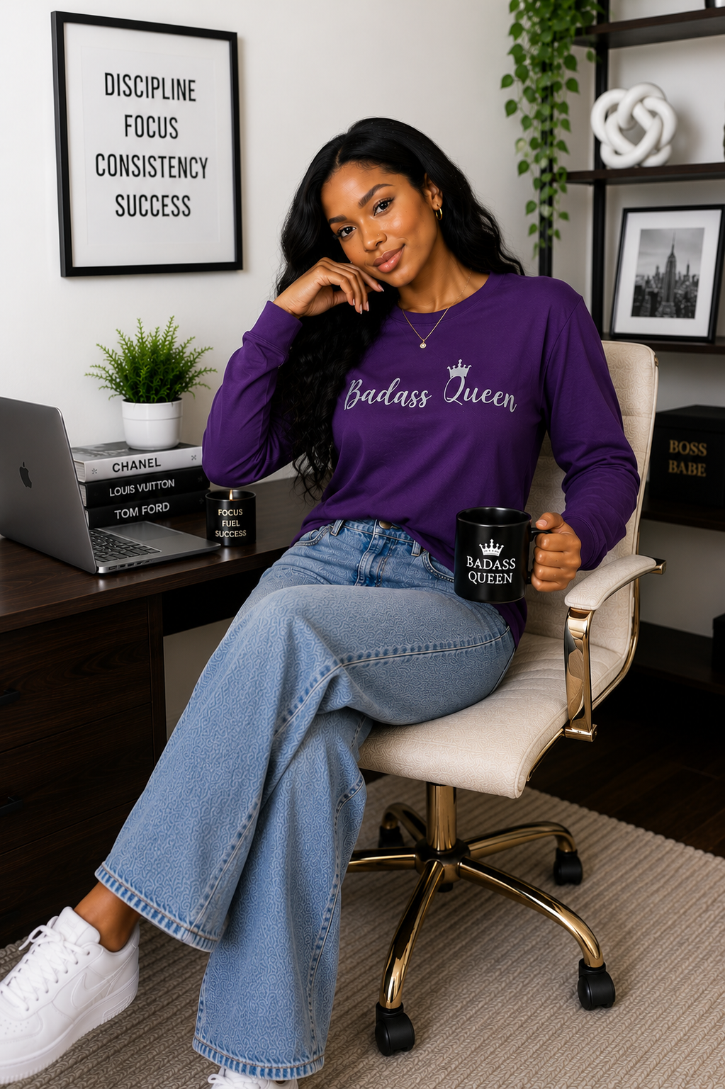 Badass Queen Unisex Ultra Cotton Long Sleeve Tee