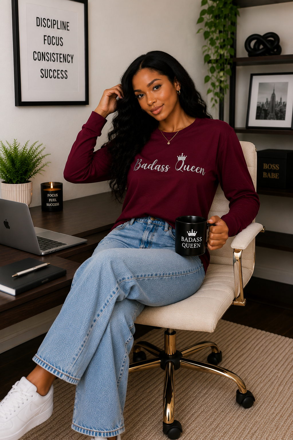 Badass Queen Unisex Ultra Cotton Long Sleeve Tee