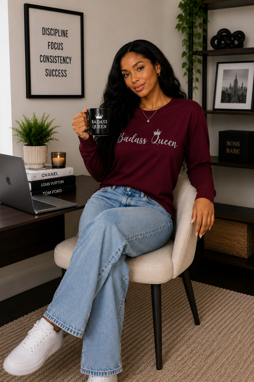 Badass Queen Unisex Ultra Cotton Long Sleeve Tee