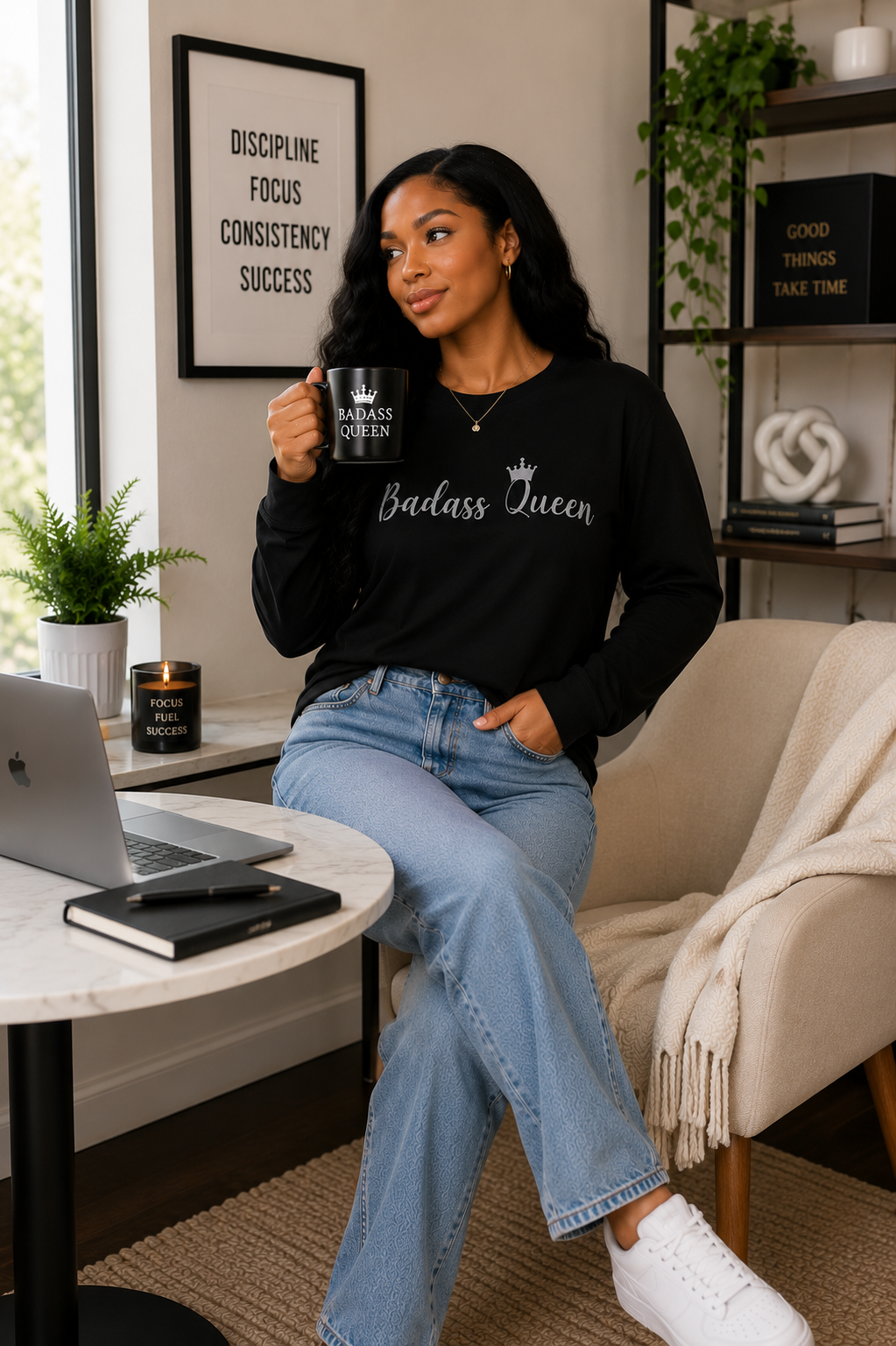 Badass Queen Unisex Ultra Cotton Long Sleeve Tee
