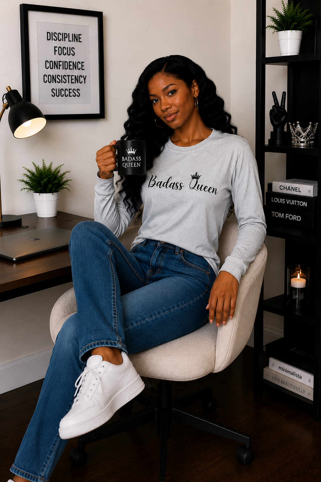 Badass Queen Unisex Ultra Cotton Long Sleeve Tee