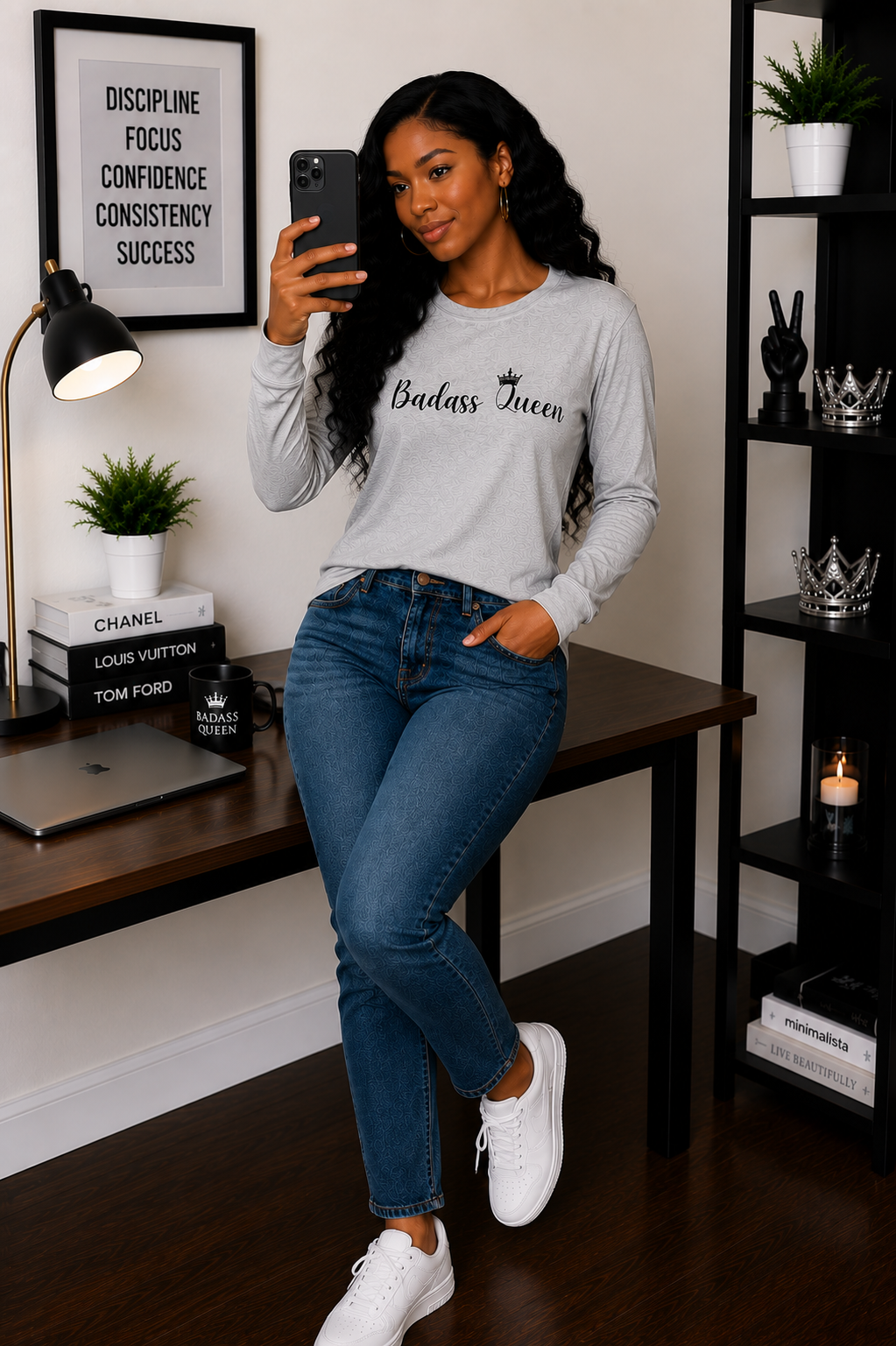Badass Queen Unisex Ultra Cotton Long Sleeve Tee