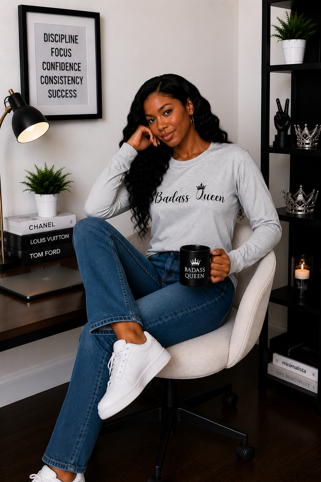 Badass Queen Unisex Ultra Cotton Long Sleeve Tee