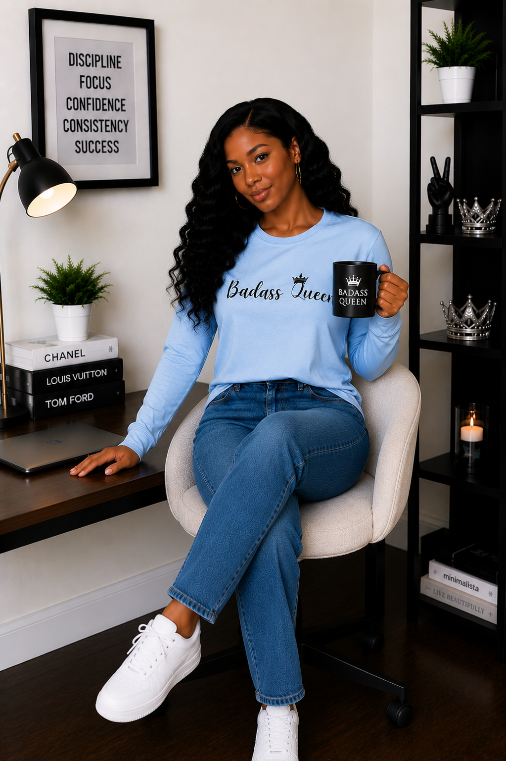 Badass Queen Unisex Ultra Cotton Long Sleeve Tee
