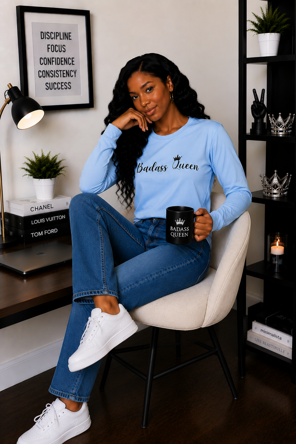 Badass Queen Unisex Ultra Cotton Long Sleeve Tee