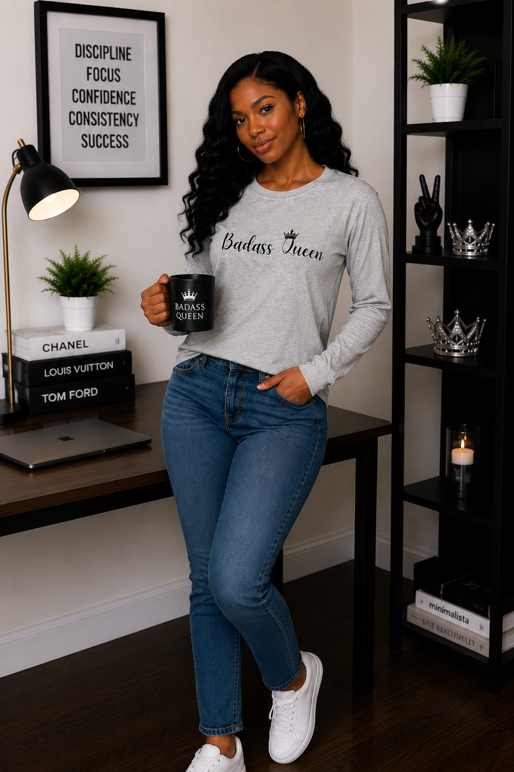 Badass Queen Unisex Ultra Cotton Long Sleeve Tee