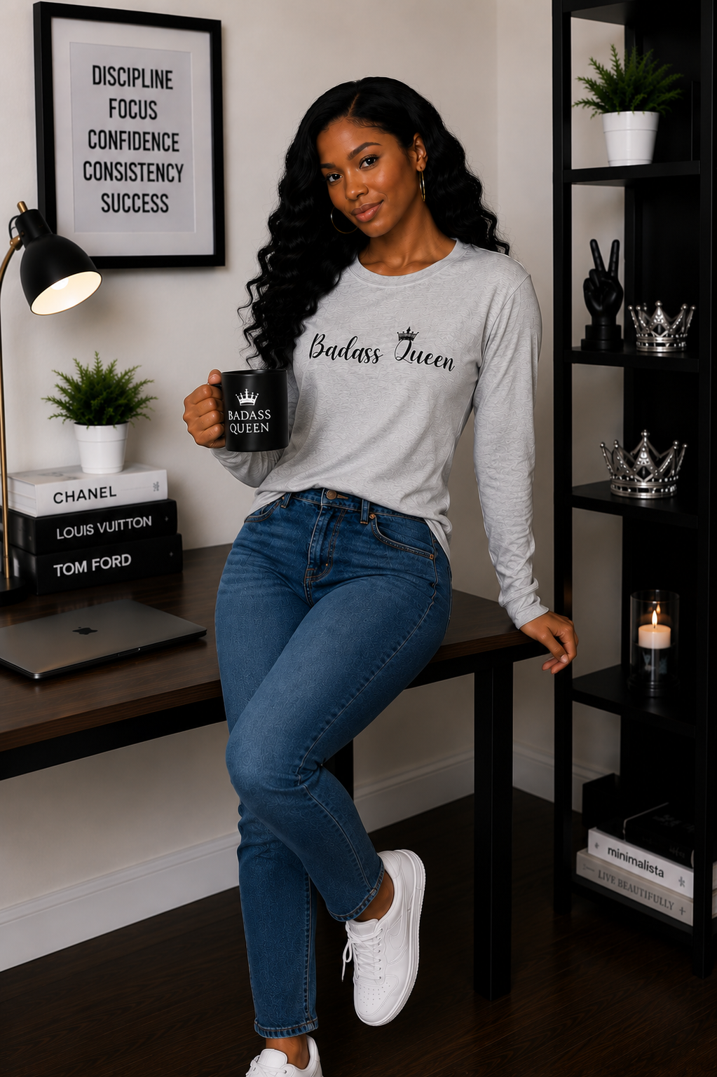Badass Queen Unisex Ultra Cotton Long Sleeve Tee
