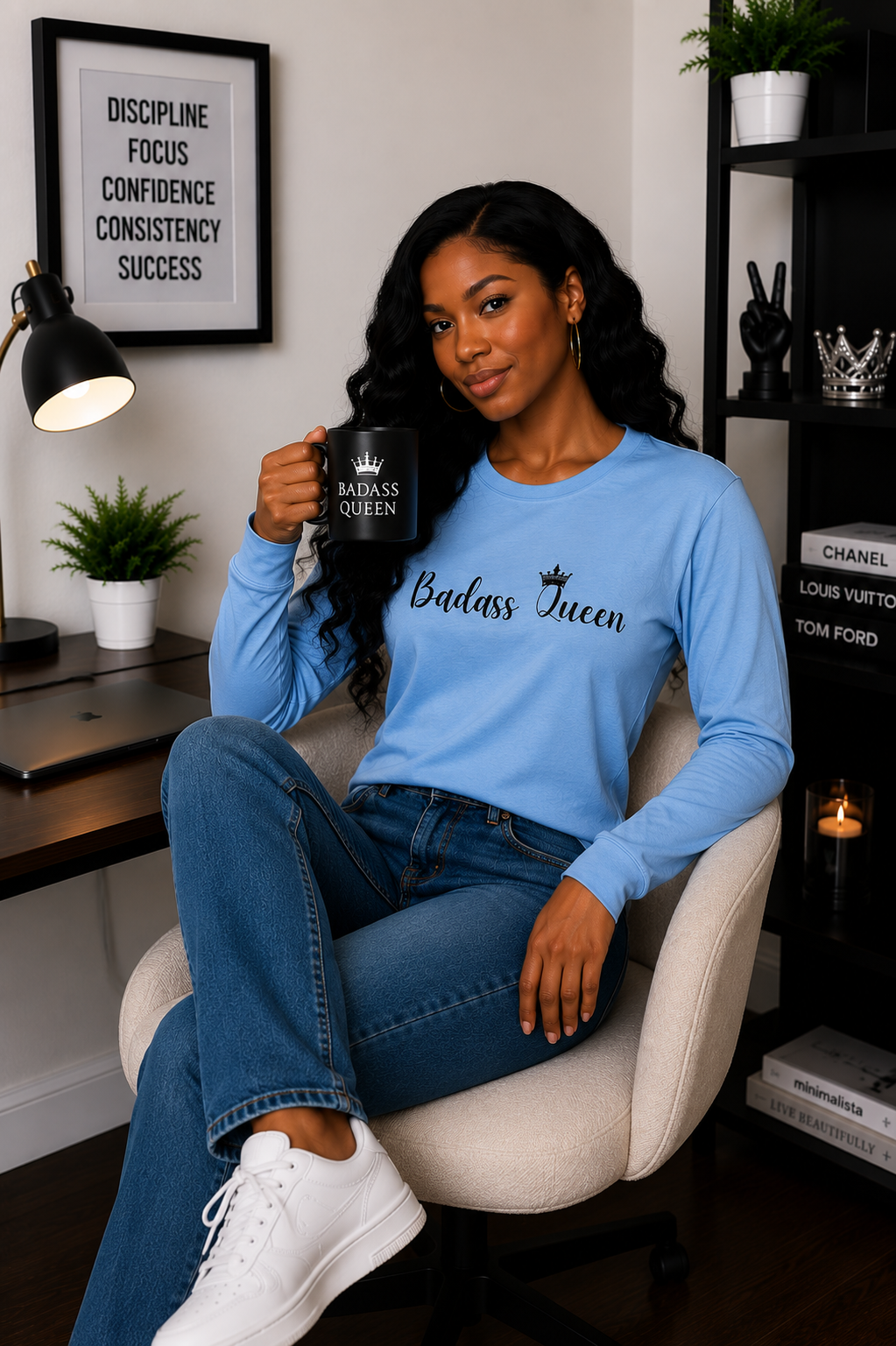 Badass Queen Unisex Ultra Cotton Long Sleeve Tee