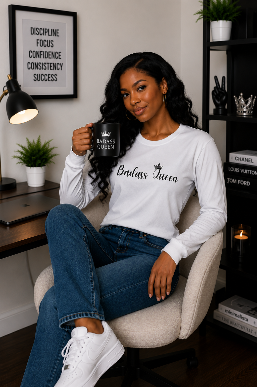 Badass Queen Unisex Ultra Cotton Long Sleeve Tee