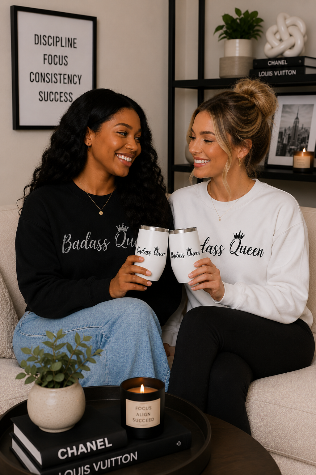 Badass Queen Wine Tumbler 12oz