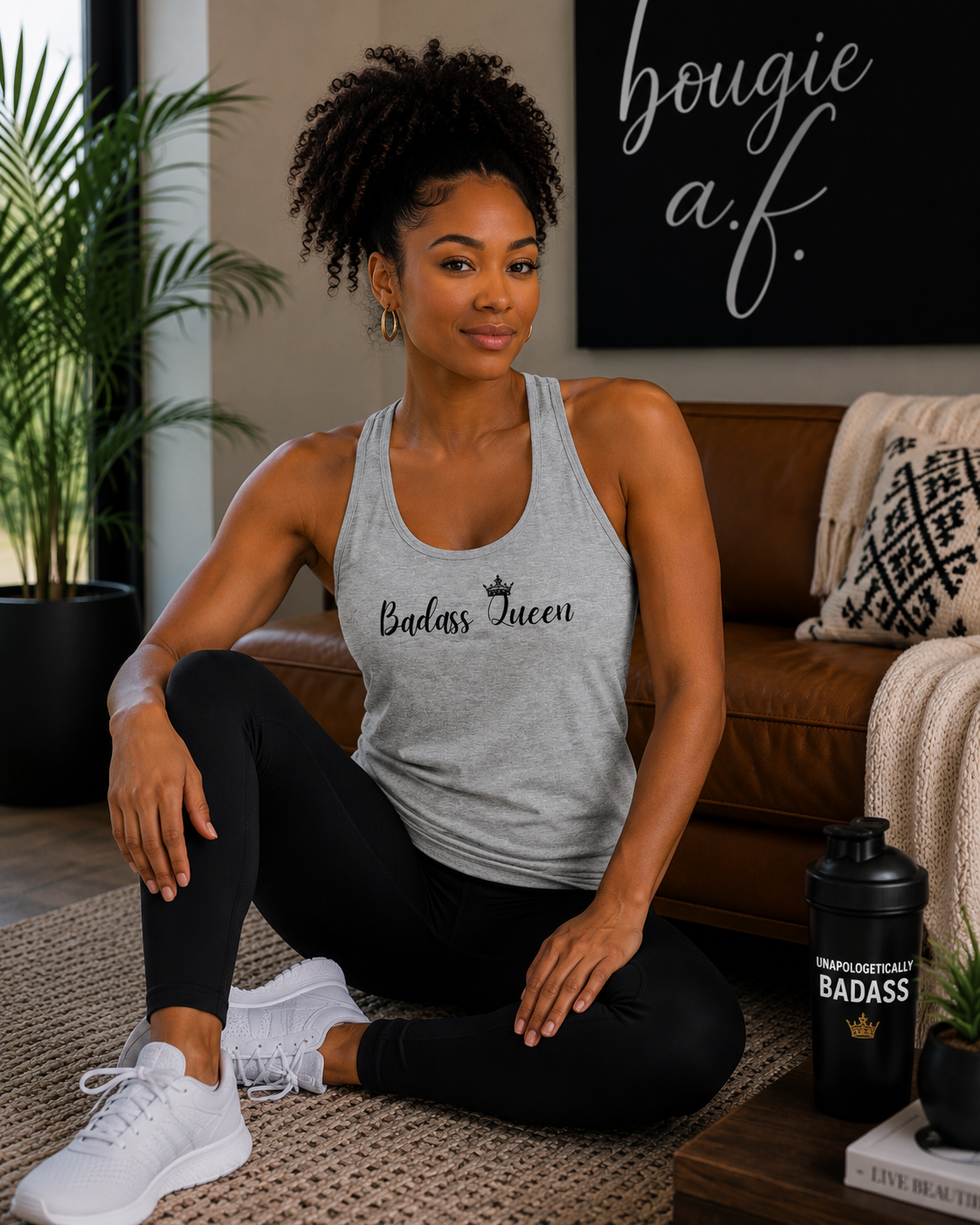 Badass Queen Women's Racerback Tank