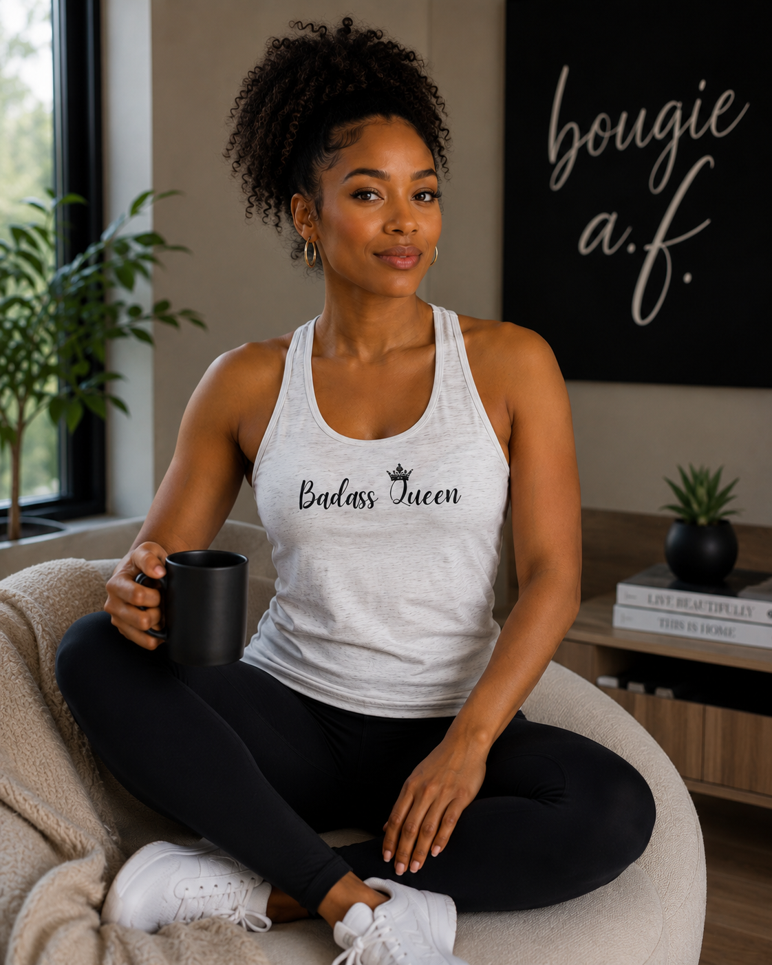 Badass Queen Women's Racerback Tank